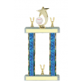Trophies - #Baseball Shooting Star Spinner F Style Trophy
